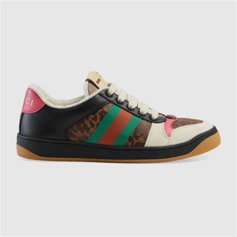 scarpe gucci leopardate|net a porter Gucci shoes.